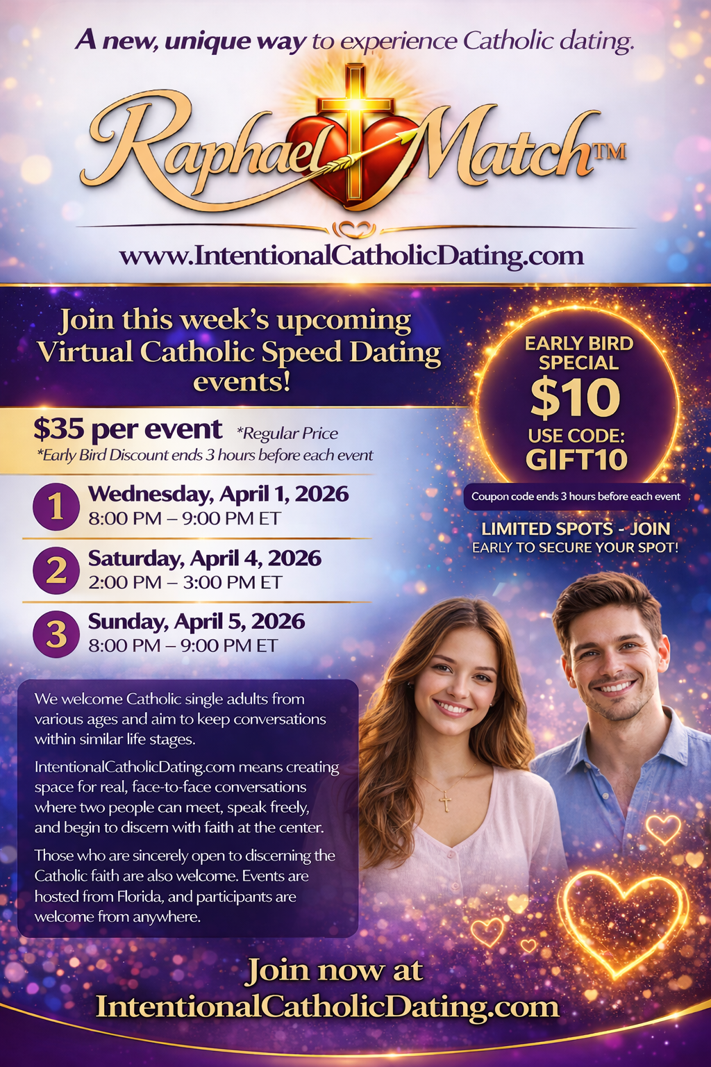 Upcoming Catholic speed dating events
